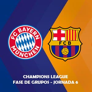 Apuestas con Betsson bonos Chile en el partido Bayern Múnich vs Barcelona (08 Dic) | Pronósticos para la Jornada 6 del Grupo E de la Champions League