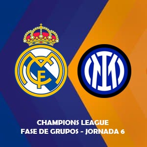 Betsson apuestas Chile: Real Madrid vs Inter Milán (07 Dic) | Pronósticos para la Jornada 6 del Grupo D de la Champions League