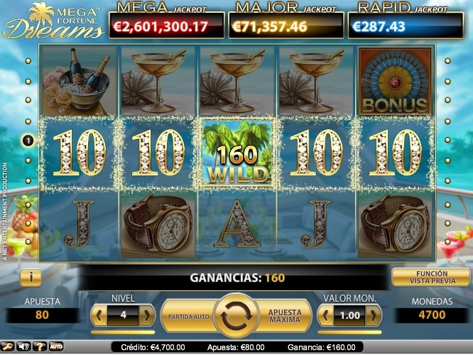 Sueños de Mega Fortune slot