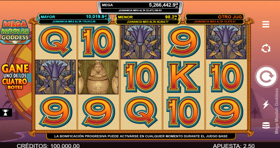 Casino en Chile mega moolah