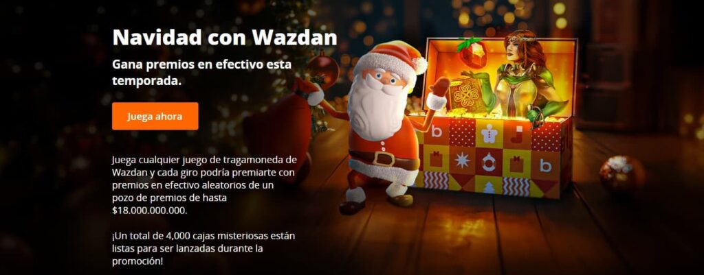 Promoción Navidad con Wazdan
