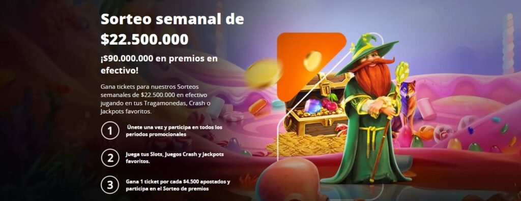 Sorteo semanal de $22.500.000