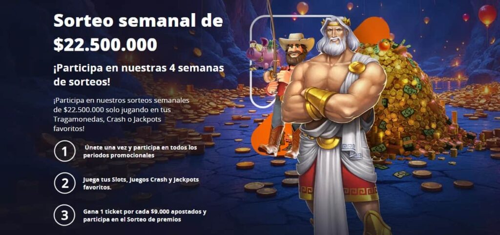 Sorteo semanal de $22.500.000