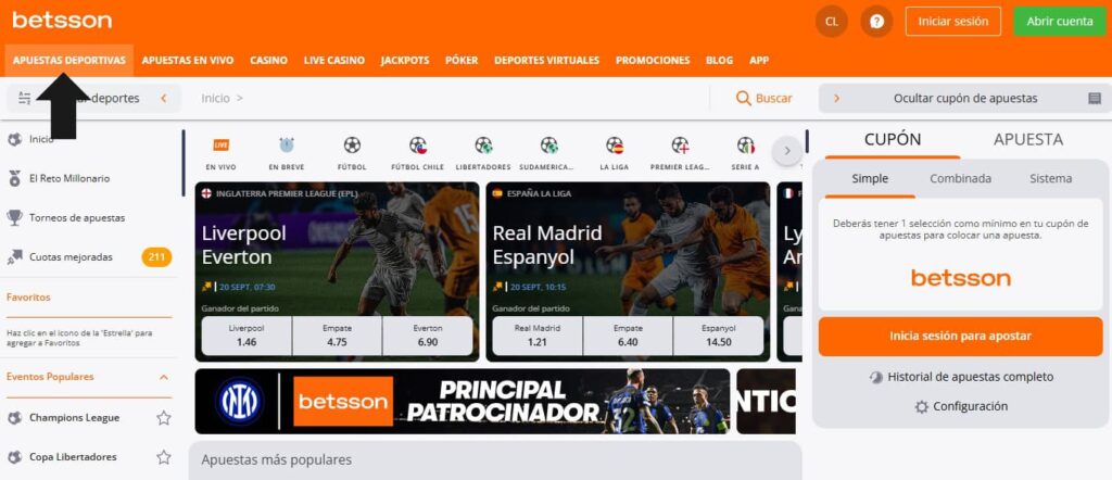 2 Apuestas deportivas - marcar en apuestas deportivas