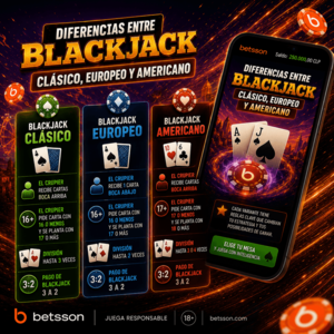 Diferencias entre Blackjack Clásico, Europeo y Americano: Reglas, Ventajas y Estrategias Básicas